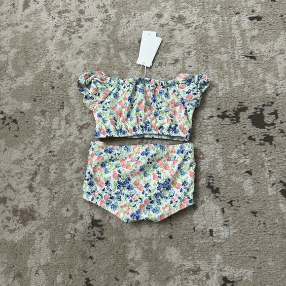 Janie & Jack Baby Girl Floral Swimsuit Size 6-12 Months NWT - Picture 2 of 4